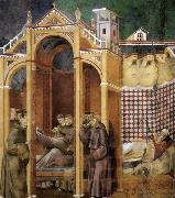 GIOTTO di Bondone Apparition to Fra Agostino and to Bishop Guido of Arezzo oil painting picture wholesale